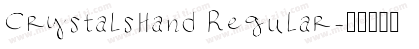 CrystalsHand Regular字体转换